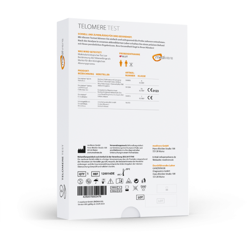 Telomere Bluttest – Bestimmung des biologischen Alters – Bild 2
